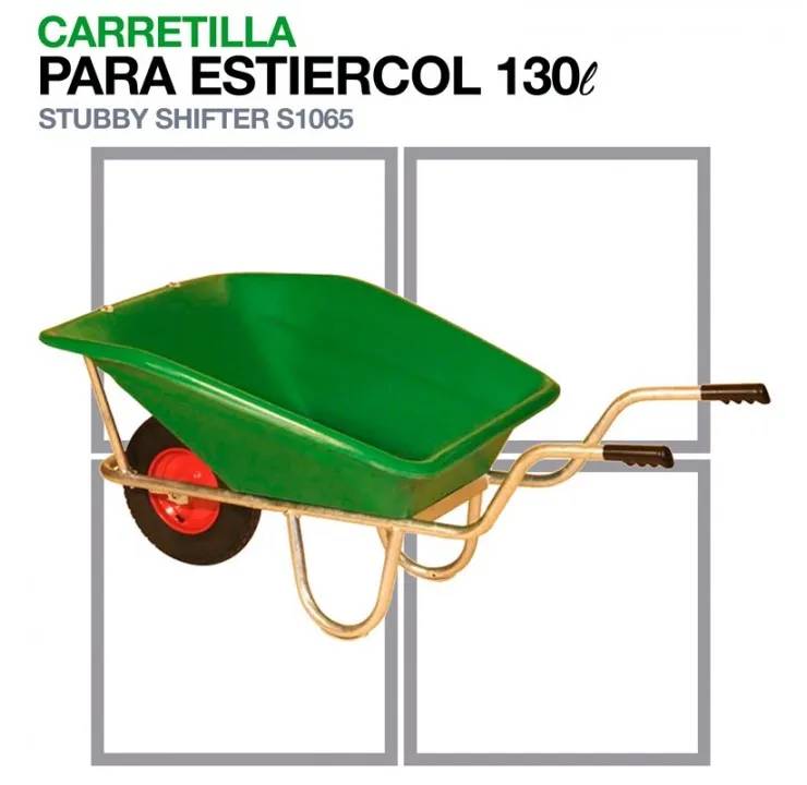 079DD2ED-B8FB-4417-B6FD-4C6C86838FC6 CARRETILLA PARA ESTIERCOL S1065 CAPACIDAD 130L - Imagen 1