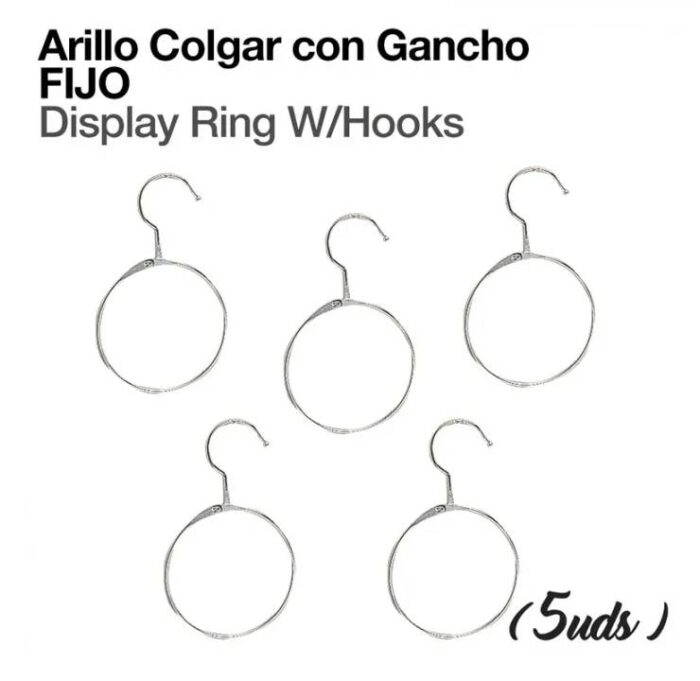 ARILLO COLGAR CON GANCHO FIJO (5 UDS) - Imagen 1