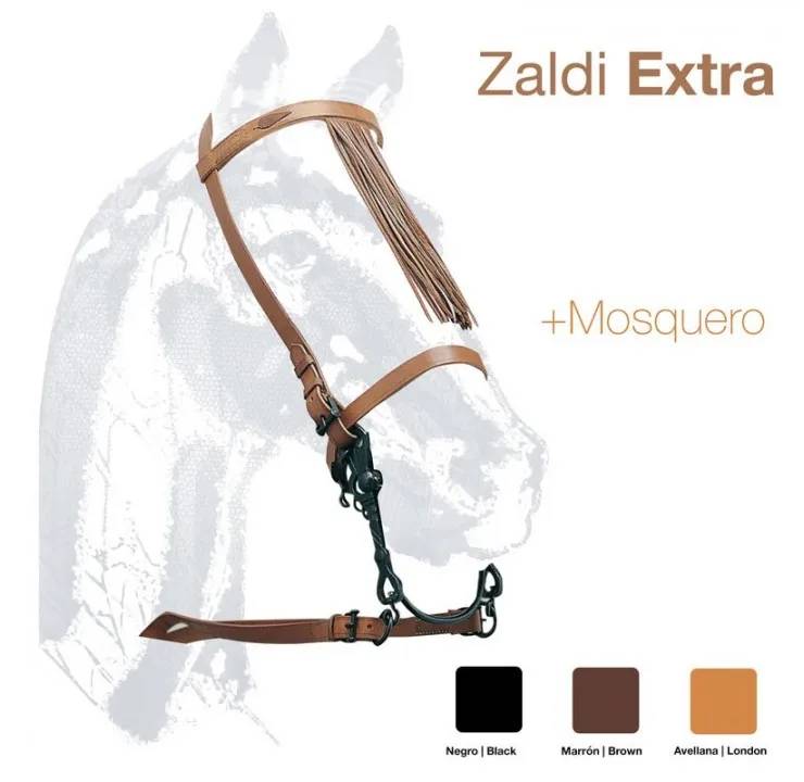 0E0DE06F-0E73-4843-BF43-207D45C18CEB CABEZADA VAQUERA ZALDI EXTRA CON MOSQUERO - Imagen 1