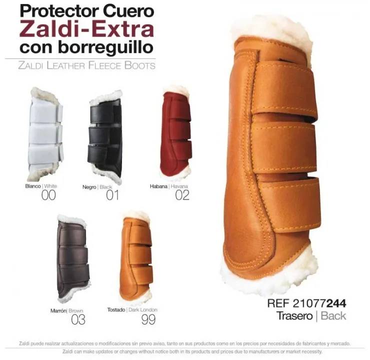 25B10808-E358-4F0D-BE48-EE3E78BB7F9A PROTECTOR ZALDI EXTRA CUERO BORREGUILLO PIE Zaldi - Imagen 1