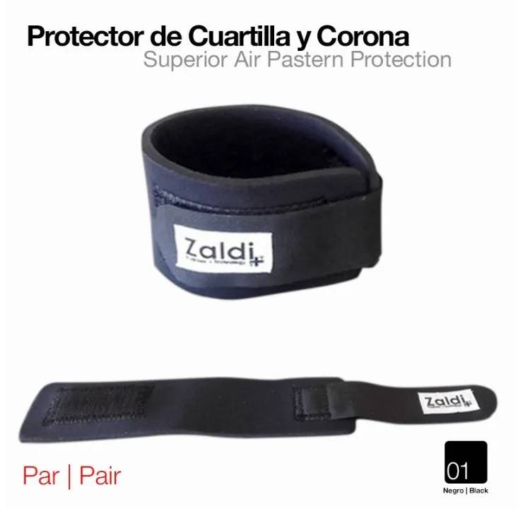 32005F60-DB8F-4F5C-AA2D-A20022F704AA PROTECTOR DE CUARTILLA Y CORONA ZALDI NEGRO Zaldi - Imagen 1