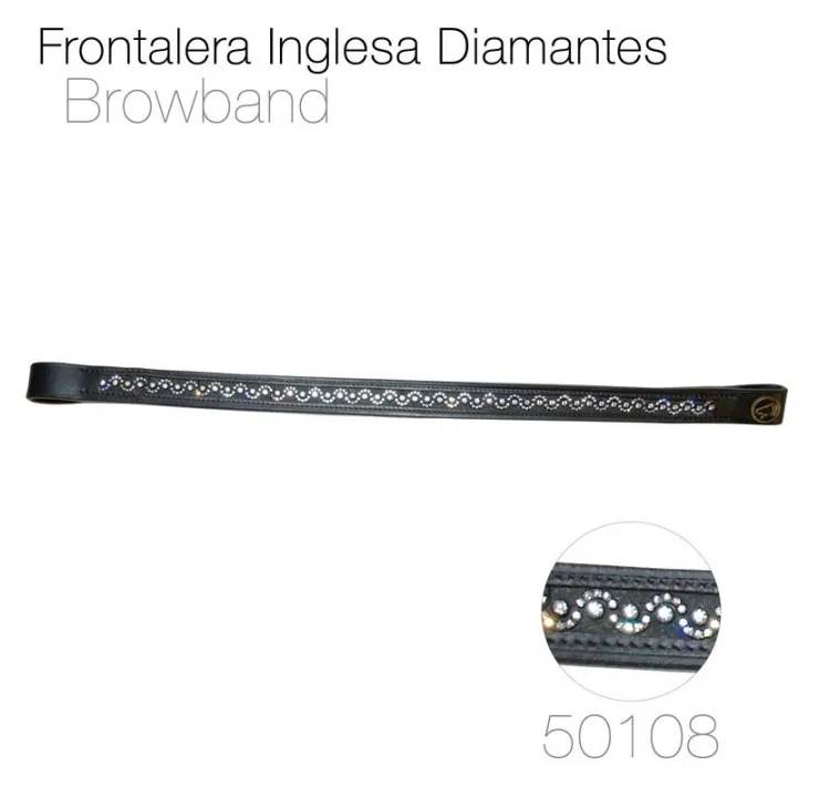 58BF5A4A-EFE0-46A7-8F9B-389B7050A700 FRONTALERA INGLESA DIAMANTES 50108 NEGRO - Imagen 1