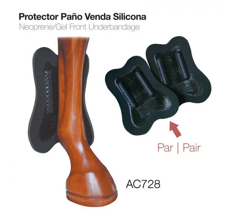 5C18AB6B-D618-4B50-AC4F-A9F2A13C748D PROTECTOR PAÑO VENDA SILICONA AC728 NEGRO Zaldi - Imagen 1