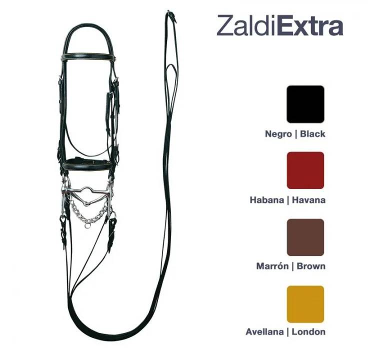 5F55BD3F-A389-4610-982E-0634E0EC1550 CABEZADA ZALDI EXTRA DOBLE RIENDA Nº125 Zaldi - Imagen 1