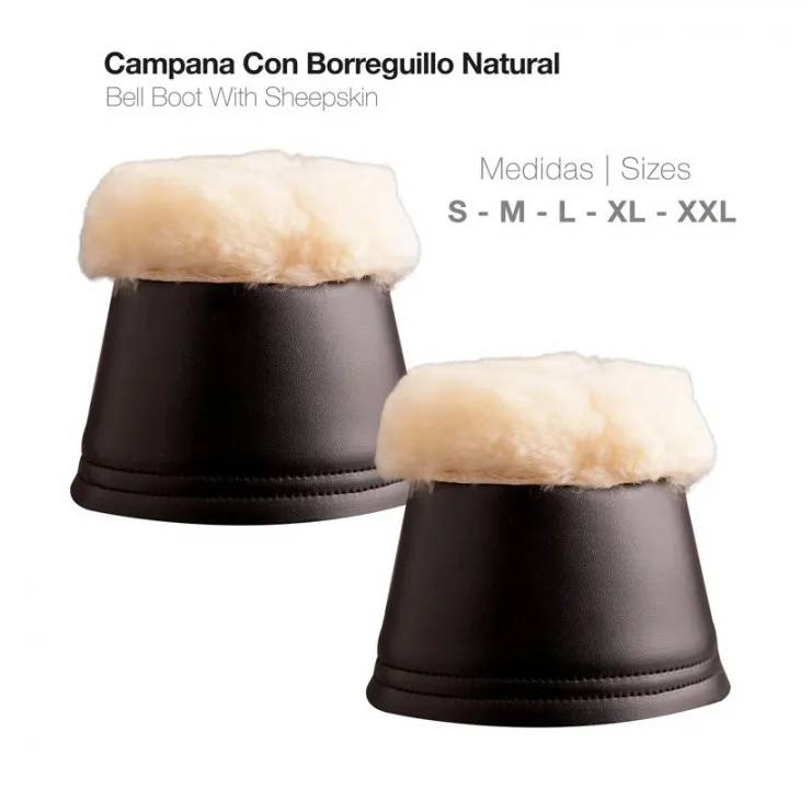6981770B-126A-4F58-9332-FF8DFB0C4CD5 CAMPANA CON BORREGUILLO NATURAL HT0001 Zaldi - Imagen 1