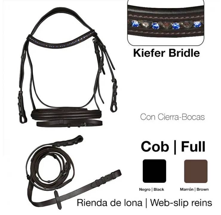 6CBE8541-9232-4108-B973-E3C8ED8218A8 CABEZADA MONTAR RIENDA LONA SLIP Z.6 Zaldi - Imagen 1