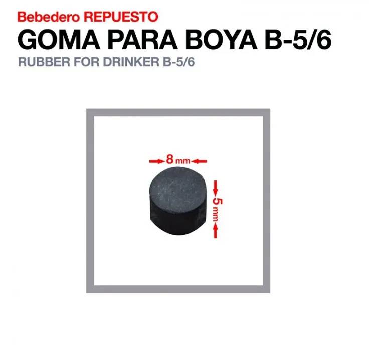 6FC79764-FA66-4FC1-B5C0-1EB8A1AFC4AB BEBEDERO REPUESTO GOMA PARA BOYA B-5-6 - Imagen 1