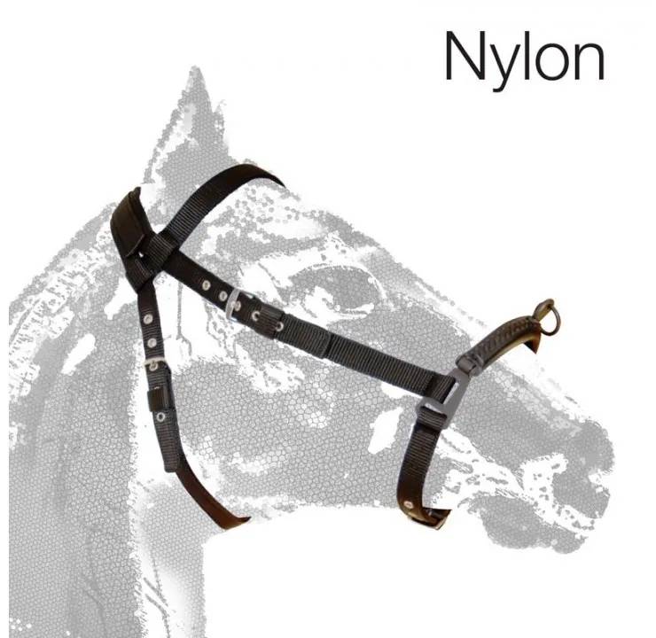 80A8EC9B-E060-4245-8A12-FBDB32BCE61F CABEZADA SERRETA VAQUERA FORRADA NYLON 1-pilar NEGRO Zaldi - Imagen 1