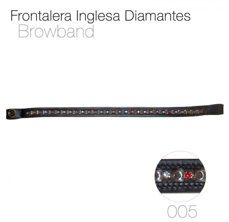 9F663B9C-45DC-4E94-B716-76D0A39FCB95 FRONTALERA INGLESA DIAMANTES 005 NEGRO - Imagen 1