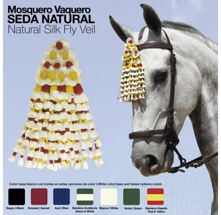 B65FA872-8CA8-4397-8A79-753C364D4C6F MOSQUERO VAQUERO SEDA NATURAL BORLAS - Imagen 2