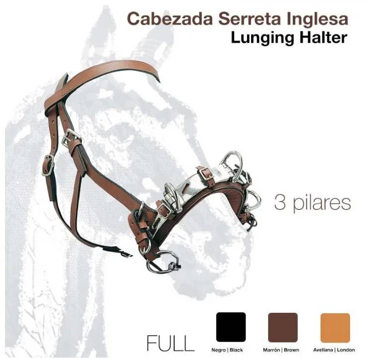 E5C6B750-BC6E-4A35-8B68-93C35F2E50CC CABEZADA SERRETA INGLESA 3-pilares 627 Zaldi - Imagen 1