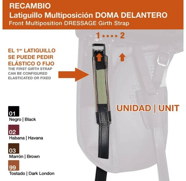 E83DFFF8-24C4-4A17-9DFD-5FD58AFB92C4 LATIGUILLO MULTIPOSICIÓN DOMA DELANTERO UNIDAD - Imagen 1