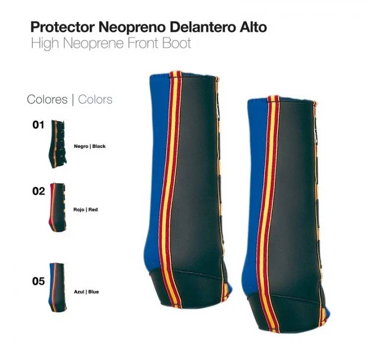 E95676DD-4EE8-4B7B-BF1E-3E81C8AE6192 PROTECTOR NEOPRENO DELANTERO ALTO 6503AL Zaldi - Imagen 1