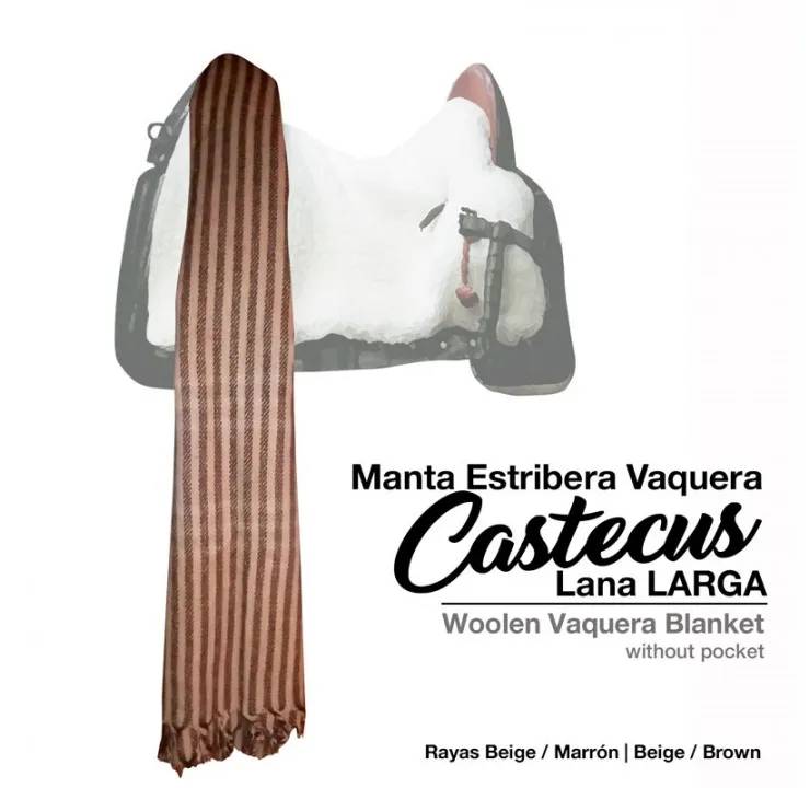 EB98306D-564A-4D9C-8456-97F5BAD47BC9 MANTA ESTRIBERA CASTECUS VAQUERA LANA LARGA - Imagen 1