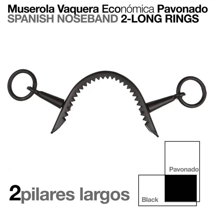 EC423B2D-A4B2-4657-BB27-22CC84A796C9 MUSEROLA VAQUERA ECO PAVONADO 2 PILARES LARGOS - Imagen 1