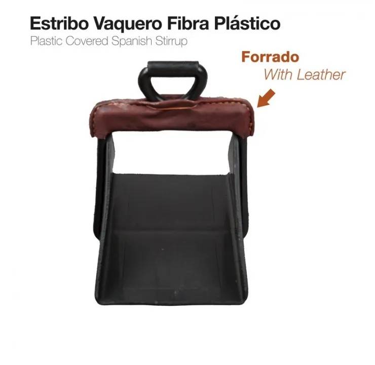 F82EF07D-E801-4D86-B5E7-B6F884BAB3AE ESTRIBO VAQUERO FIBRA PLÁSTICO FORRADO - Imagen 1