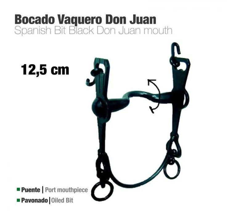 13BF6A36-7718-4D42-952C-9CA0F9BCC2C0 BOCADO VAQUERO DON JUAN 2A PAVONADO 12.5cm Zaldi - Imagen 1