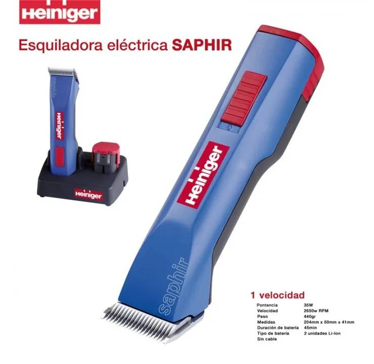 473235FC-F42D-48CA-956D-06F4D0CBF7B4 ESQUILADORA ELÉCTRICA SAPHIR HEINIGER - Imagen 1