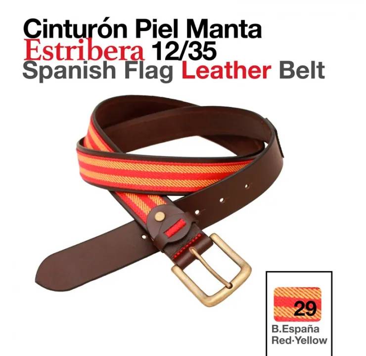 489AB3EA-B110-43DF-A28D-73EBD01895FB CINTURÓN PIEL MANTA ESTRIBERA 12/35 B/ESPAÑA Zaldi - Imagen 1