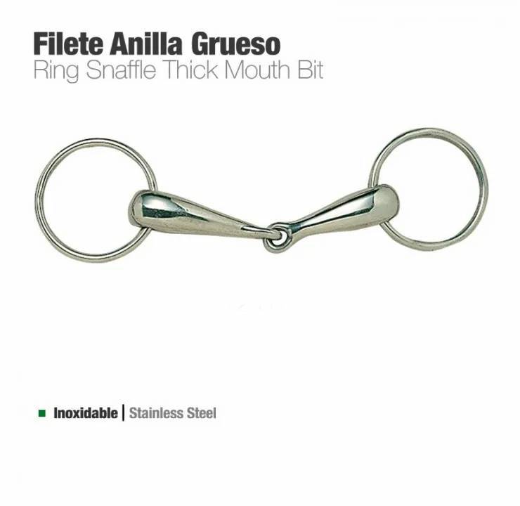 4B1C1464-9F15-4D1F-9248-1B46B9FDDB8A FILETE ANILLA DOBLE EMBOCADURA 21242 12.5cm Zaldi - Imagen 1