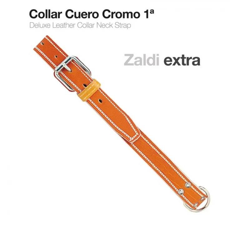 55B38CE7-0C53-47EC-AFBC-7821621FD10B COLLAR CUERO CROMO 1ª ZALDI EXTRA - Imagen 1