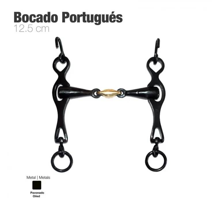 6F1CB550-3733-414E-B712-0C4533F8DE44 BOCADO PORTUGUÉS EMBOCADURA 3-PIEZAS 12.5cm Zaldi - Imagen 1