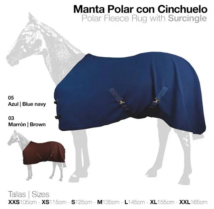 70693E96-CD7D-4CCF-8D71-2D4942CC0C1C MANTA POLAR CON CINCHUELO Zaldi - Imagen 1