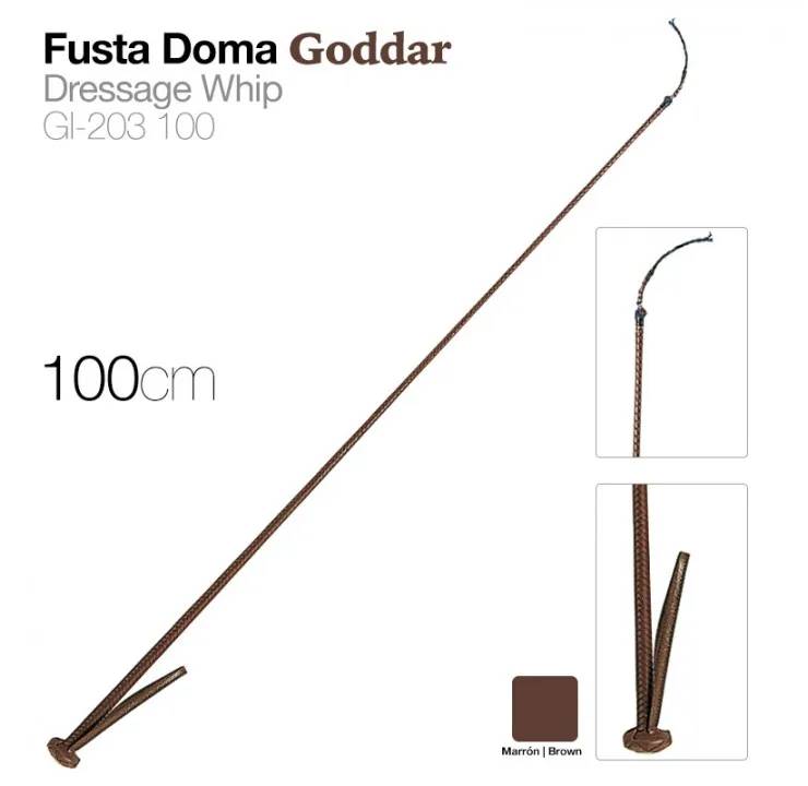 9154D040-11B0-43EE-903E-BF23D7423195 FUSTA DOMA GODDAR GL-203 MARRÓN 100cm Zaldi - Imagen 1