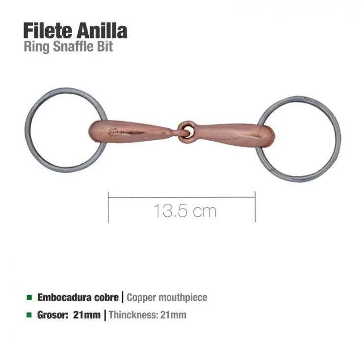 9912A925-DC3F-47F2-9604-F26F91950CBD FILETE ANILLA EMBOCADURA COBRE Zaldi - Imagen 1