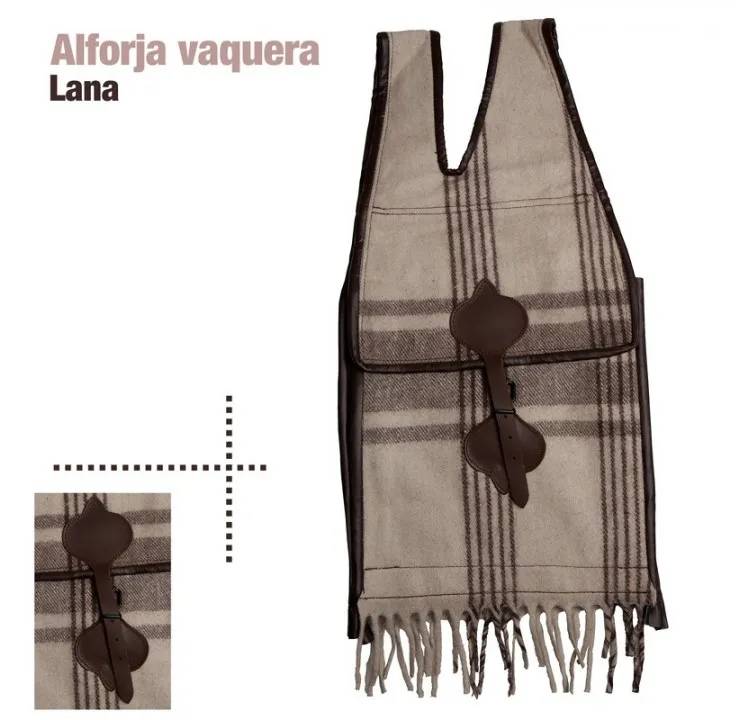 9E4C696D-1AAA-4AF8-BD7C-6605E59EAD22 ALFORJA VAQUERA LANA Zaldi - Imagen 1