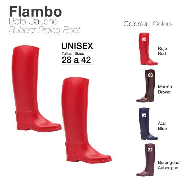A316870A-4AAF-4993-9063-9AE28B6DA0A9 BOTA CAUCHO FLAMBO COLOR Zaldi - Imagen 4