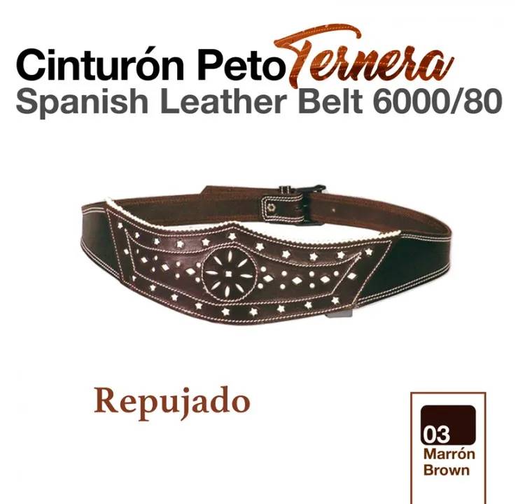 A630018F-831D-4158-A3B0-8E98D1567822 CINTURÓN PETO TERNERA 6000/80 MARRÓN Zaldi - Imagen 1