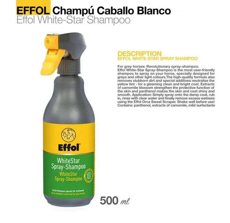 B73C7AB1-65A0-484F-A11B-4003DAA97631 EFFOL CHAMPÚ CABALLO BLANCO WHITE STAR 0.5l - Imagen 1