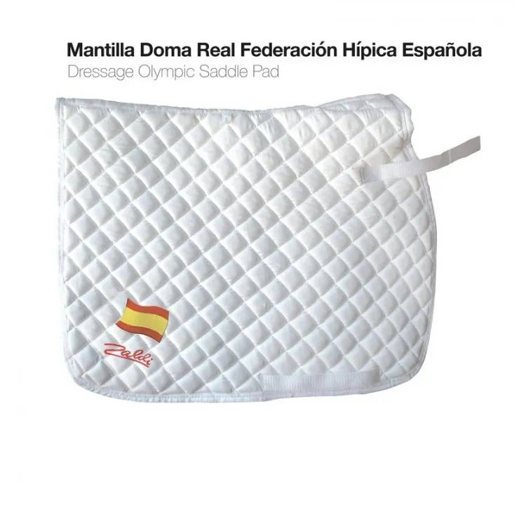 C6188B1F-E61F-4D94-B9A2-D62CD4170E13 MANTILLA DOMA REAL FEDERACIÓN HÍPICA ESPAÑOLA BLANCO Zaldi - Imagen 1