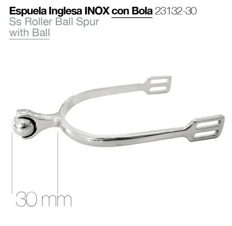 F4E6ABB3-617D-46CA-9143-06780FC87A2B ESPUELA INGLESA INOX CON BOLA 23132-30 Zaldi - Imagen 1