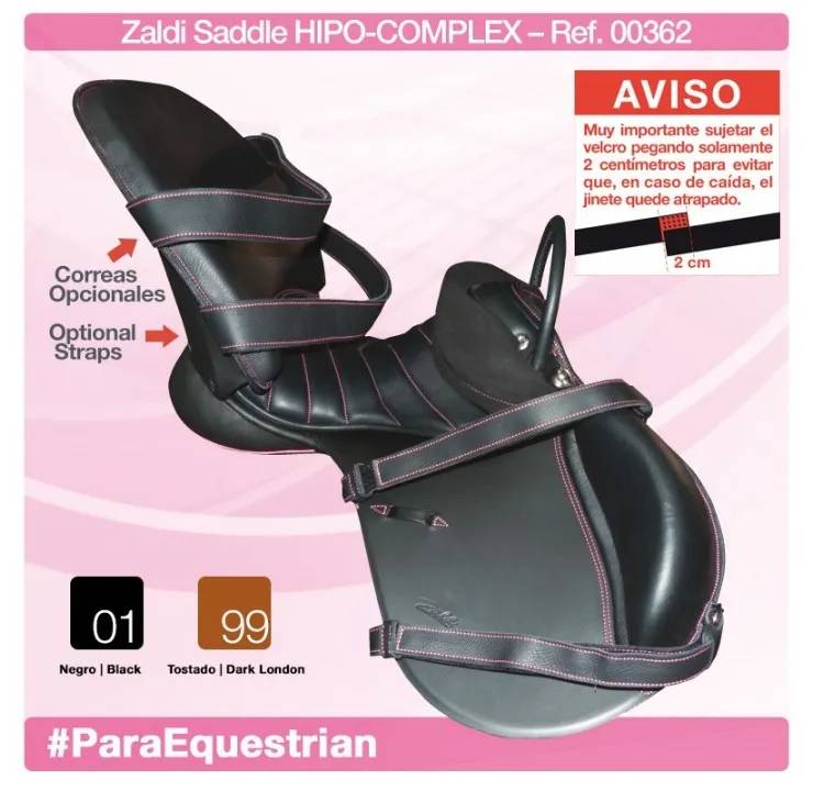 paraecuestre hipoterapia Silla Zaldi Inglesa Hipoterapia Hípica Adaptada Paraecuestre - Imagen 1