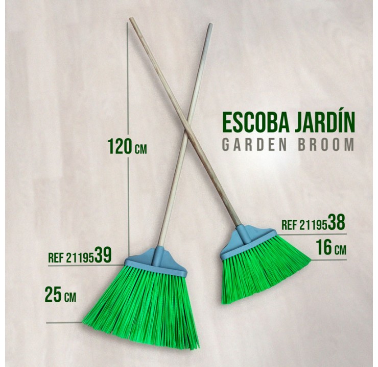 escoba-jardin-25cm-con-palo-120m Escoba Jardín Con Palo 1.20M. - Imagen 1