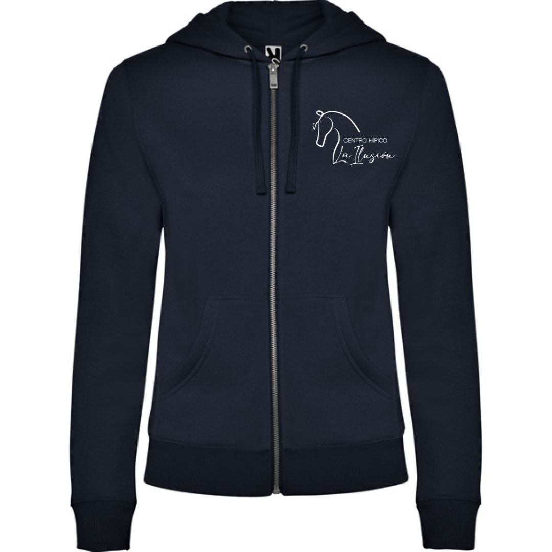 Diseño sin título.zip - 23 Sudadera cremallera con gorro La Ilusión - Imagen 1