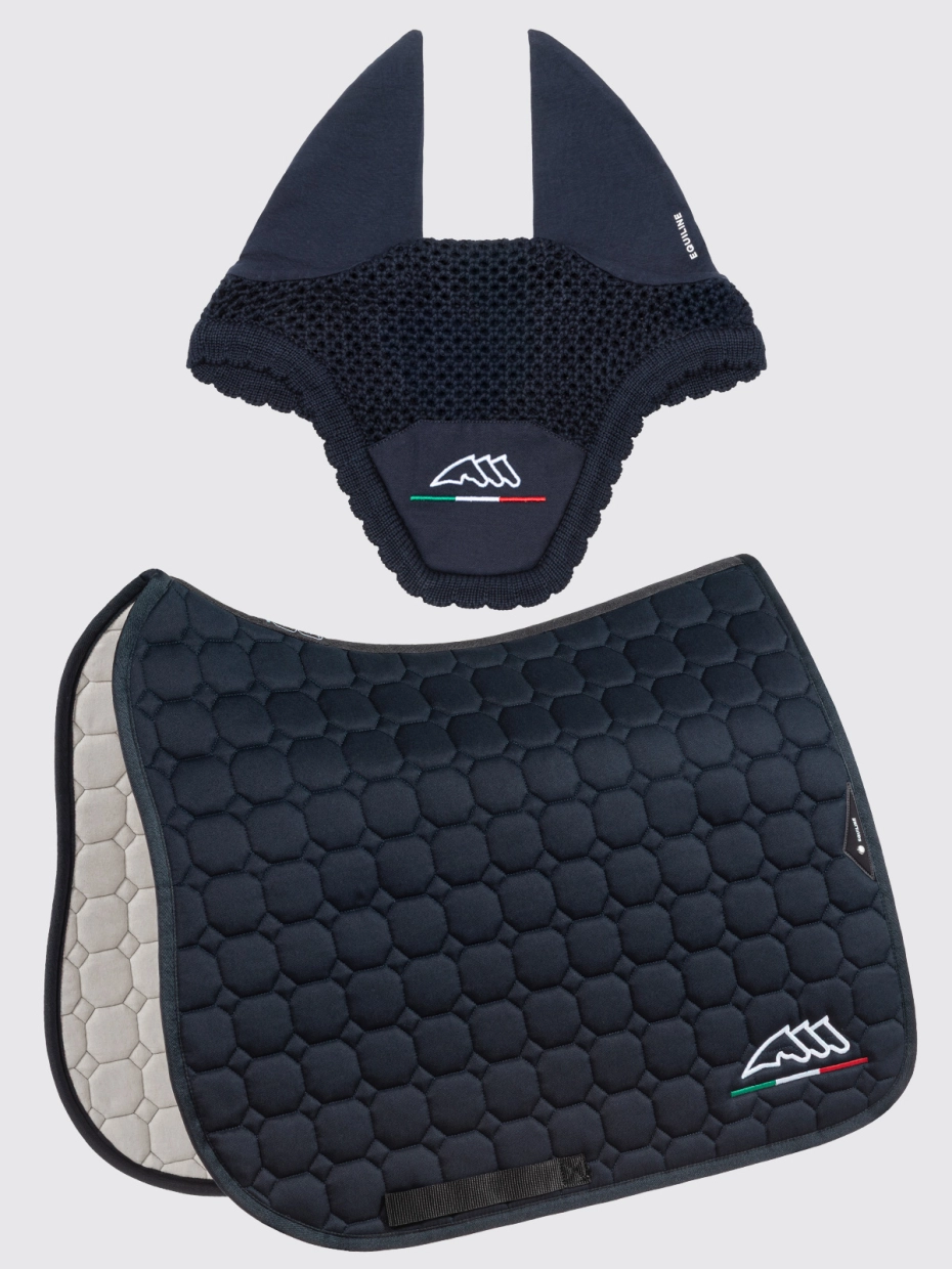 EC018PB11355002_B2C_EC018PB11355_002_02.jpg Conjunto Equiline Mantilla + Orejeras EQFLAGGY Azul Marino Salto/Doma - Imagen 2