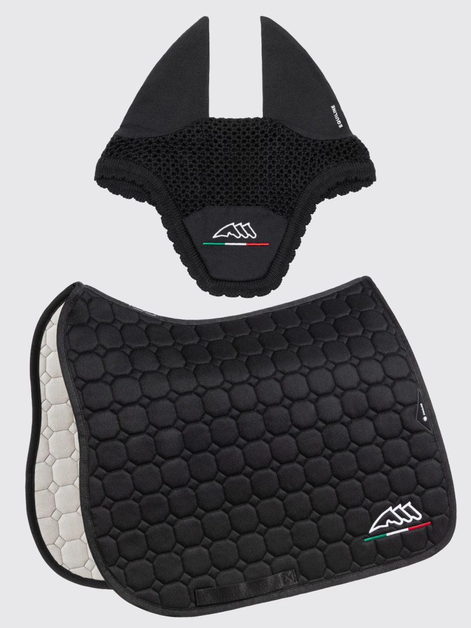 EC018PB11355006_B2C_EC018PB11355_006_02.jpg Conjunto Equiline Mantilla + Orejeras EQFLAGGY Negro Salto/Doma - Imagen 2