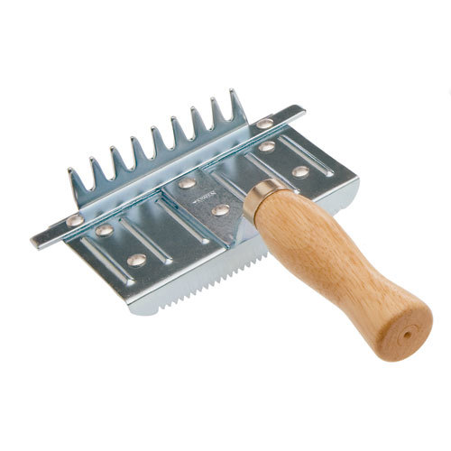 ref_01365 ALMOHAZA HH METÁLICA GALVANIZADA CUADRADA ASA MADERA - Imagen 1