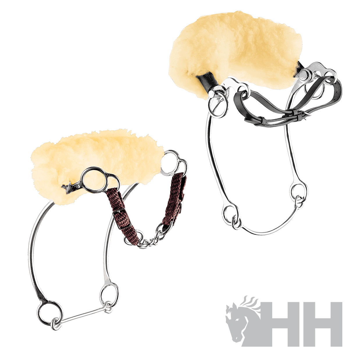 ref_06613 BOCADO SPRENGER BASIC HACKAMORE KOMBI ACERO INOXIDABLE HS - Imagen 1