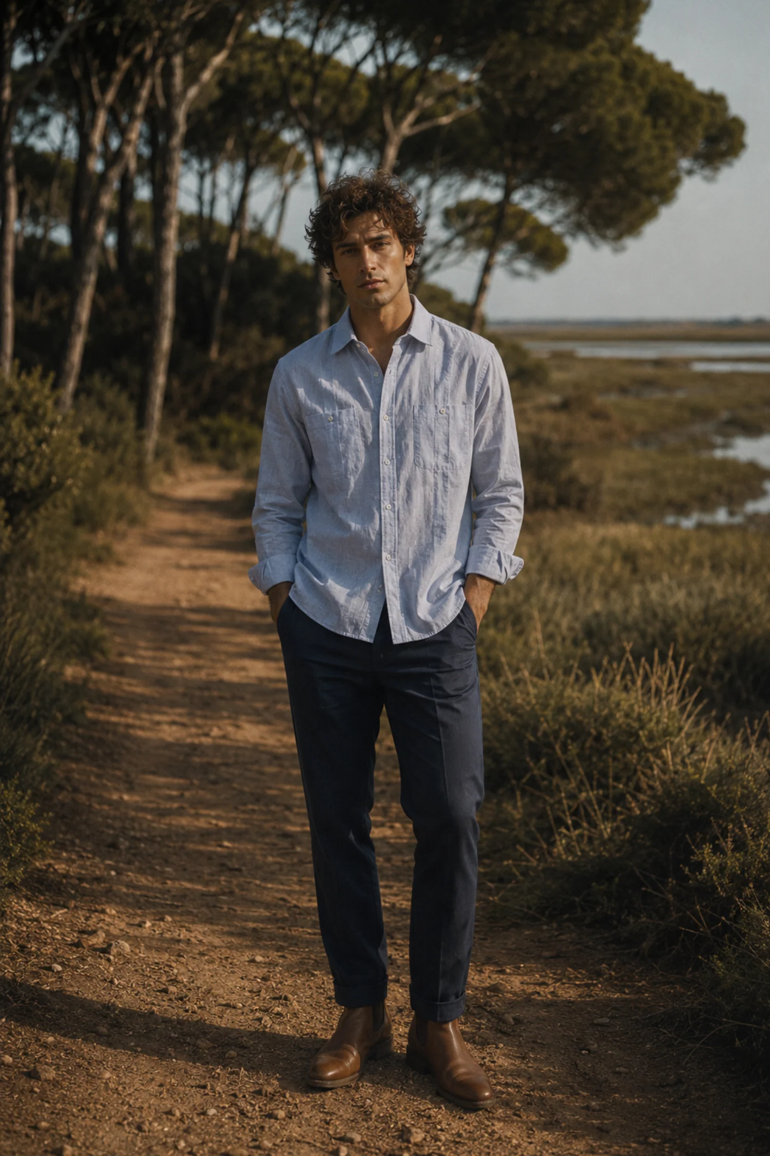 IMG_7710 Guayabera Celeste - Imagen 1